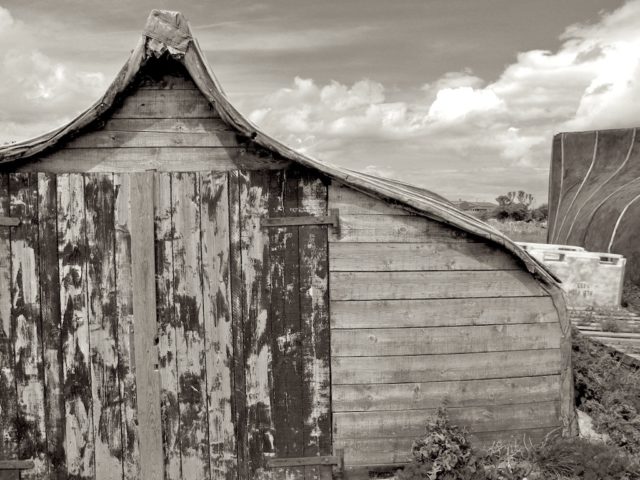 Former Herring Boat on Holy Island